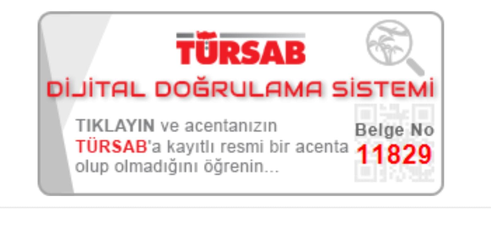 TÜRSAB Dijital Doğrulama Sistemi